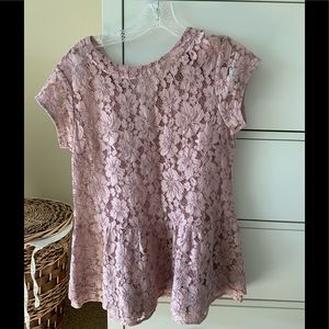 Adorable Lace babydoll top in perfect condition, like new no tags. Size small.
